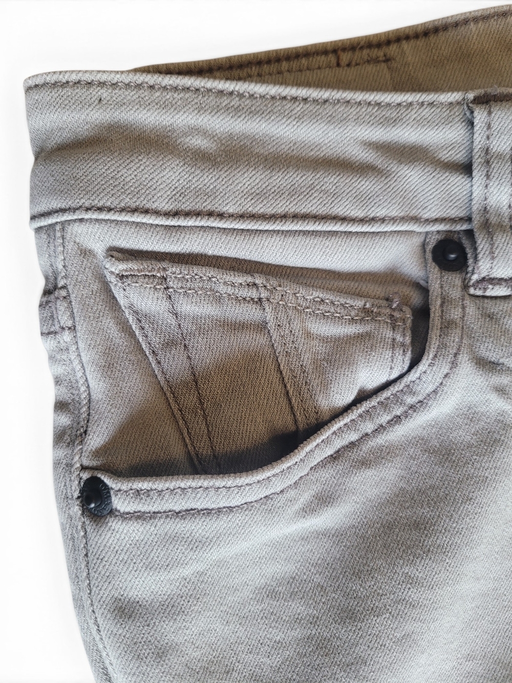 Volcom Vorta Slim Straight Boys 14 Gray Stretch Jeans Skate 28x27 - Picture 12 of 16
